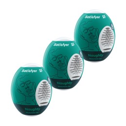 Ensemble Oeufs masTaille uniquerbateurs 3 piéces Naughty Taille unique - Satisfyer - Jouets sexuels pour hommes