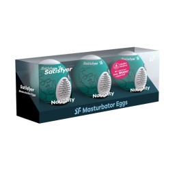 Ensemble Oeufs masTaille uniquerbateurs 3 piéces Naughty Taille unique - Satisfyer - Jouets sexuels pour hommes