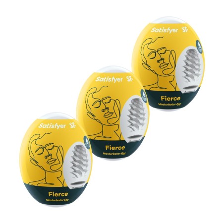 Ensemble Oeufs masTaille uniquerbateurs 3 piéces Fierce Taille unique - Satisfyer - Jouets sexuels pour hommes Ensemble Oeufs masTaille uniquerbateurs 3 piéces Fierce Taille unique - Satisfyer - Jouets sexuels pour hommes