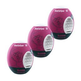 Ensemble Oeufs masTaille uniquerbateurs 3 piéces Bubble Taille unique - Satisfyer - Jouets sexuels pour hommes