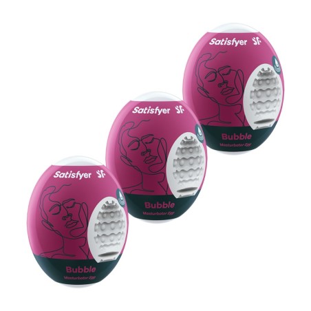 Ensemble Oeufs masTaille uniquerbateurs 3 piéces Bubble Taille unique - Satisfyer - Jouets sexuels pour hommes
