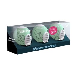 Ensemble Oeufs masTaille uniquerbateurs 3 piéces Riffle Taille unique - Satisfyer - Jouets sexuels pour hommes