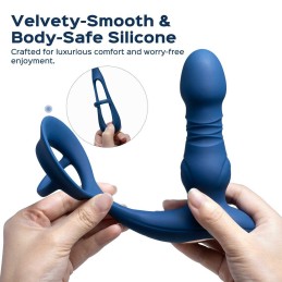 Cyrus - Vibromasseur de prostate va et vient contrélé par application - Noir