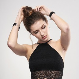 Plaisir Nacre - Menottes Bracelets - Noir Taille unique