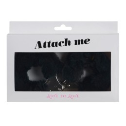 Menottes Attach me - Noir Taille unique - Love to Love - Masque