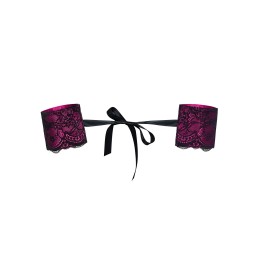 Roseberry Menottes - Noir et Fuchsia Taille unique