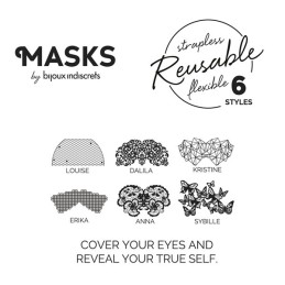 Masque Dalila - Noir Taille unique