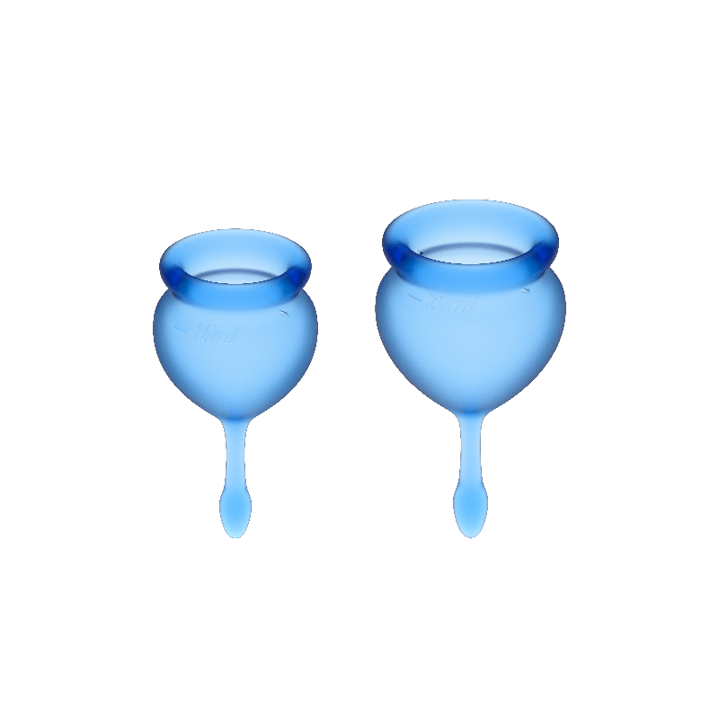 SATISFYER - COUPE MENSTRUELLE FEEL GOOD BLEU FONCÉ 15 + 20 ML SATISFYER - COUPE MENSTRUELLE FEEL GOOD BLEU FONCÉ 15 + 20 ML
