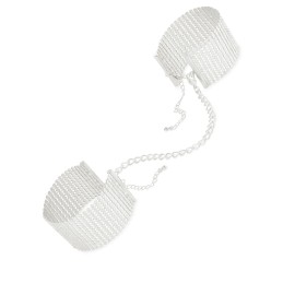 Desir Métallique - Menottes Bracelets - Argent Taille unique - Bijoux Indiscrets - Masque
