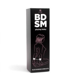 Menottes de bondage noires - Secret play - BDSM collection Taille unique - Secret Play - Masque