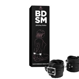 Menottes de bondage noires - Secret play - BDSM collection Taille unique Menottes de bondage noires - Secret play - BDSM collection Taille unique