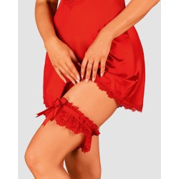 Jarretiére rouge Amor Cherris Taille unique Jarretiére rouge Amor Cherris Taille unique