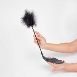 Fouet et plumeau secret play - Noir Taille unique - Secret Play - Masque