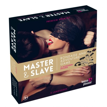 Kit BDSM Master and Slave Premium - Beige Taille unique - Tease & Please -