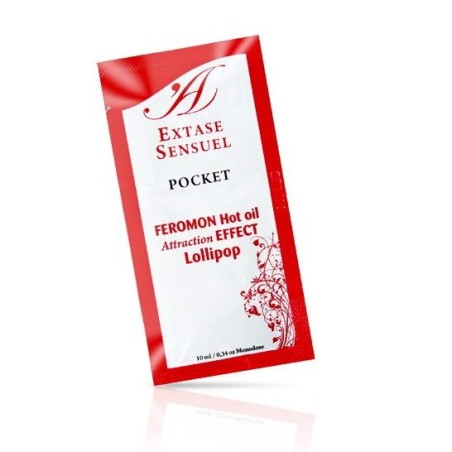 EXTASE SENSUAL - HUILE DE MASSAGE AUX PHÉROMONES EFFET CHALEUR SUCETTE 10 ML EXTASE SENSUAL - HUILE DE MASSAGE AUX PHÉROMONES EFFET CHALEUR SUCETTE 10 ML