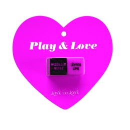 Dés Play et love - Rose et Noir Taille unique - Love to Love -