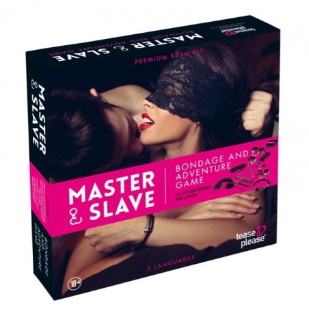 Kit BDSM Master and Slave Premium - Rose Taille unique - Tease & Please -