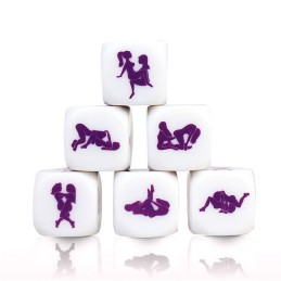 Dé Kamasutra Lesbien - Blanc et violet Taille unique - Secret Play -