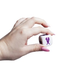 Dé Kamasutra Lesbien - Blanc et violet Taille unique - Secret Play -