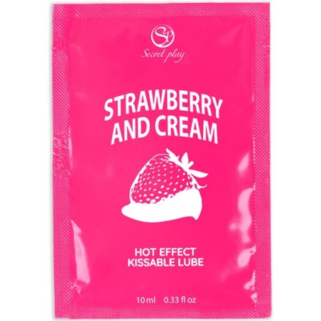 SECRETPLAY - LUBRIFIANT UNIDOSE FRAISES & CRÈME 10ML SECRETPLAY - LUBRIFIANT UNIDOSE FRAISES & CRÈME 10ML