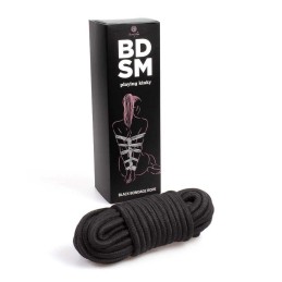 Corde de bondage noire - Secret play - BDSM collection Taille unique Corde de bondage noire - Secret play - BDSM collection Taille unique
