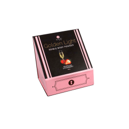 Poudre comestible vin pétillant fraise et plumeau - Secret play Taille unique - Secret Play -
