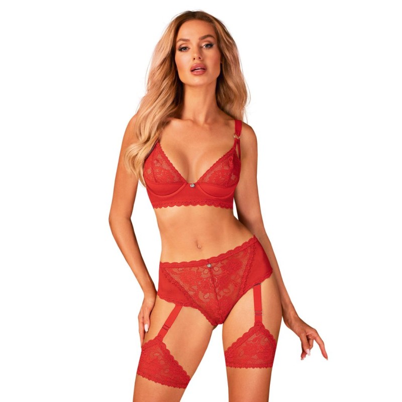 Belovya Soutien-gorge - Rouge XS/S - Obsessive - Lingerie Femme Belovya Soutien-gorge - Rouge XS/S - Obsessive - Lingerie Femme