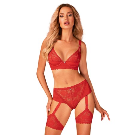 Belovya Soutien-gorge - Rouge M/L - Obsessive - Lingerie Femme Belovya Soutien-gorge - Rouge M/L - Obsessive - Lingerie Femme