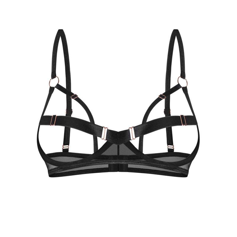 Euridia soutien-gorge ouvert - Noir XS/S - Obsessive Freedom - Lingerie Femme Euridia soutien-gorge ouvert - Noir XS/S - Obsessive Freedom - Lingerie Femme