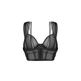 Nuites top - Noir L/XL - Obsessive Exquisite - Lingerie Femme