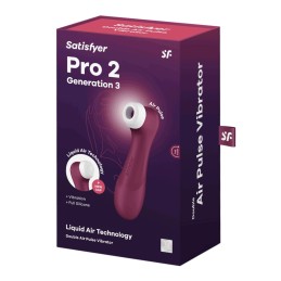 Pro 2 Génération 3 Air pluse - Bordeaux Satisfyer Taille unique - Satisfyer - Vibrateurs