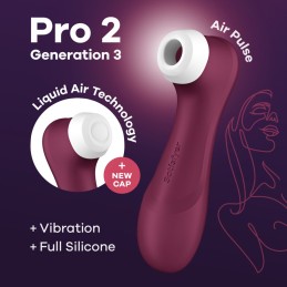 Pro 2 Génération 3 Air pluse - Bordeaux Satisfyer Taille unique - Satisfyer - Vibrateurs