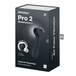 Pro 2 Génération 3 Air pulse - Noir Satisfyer Taille unique - Satisfyer - Vibrateurs