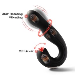 Joi Pro 2 Black - Vibrateur - lécheur de clitoris rotatif é téte télécommandée pour le point G Joi Pro 2 Black - Vibrateur - lécheur de clitoris rotatif é téte télécommandée pour le point G