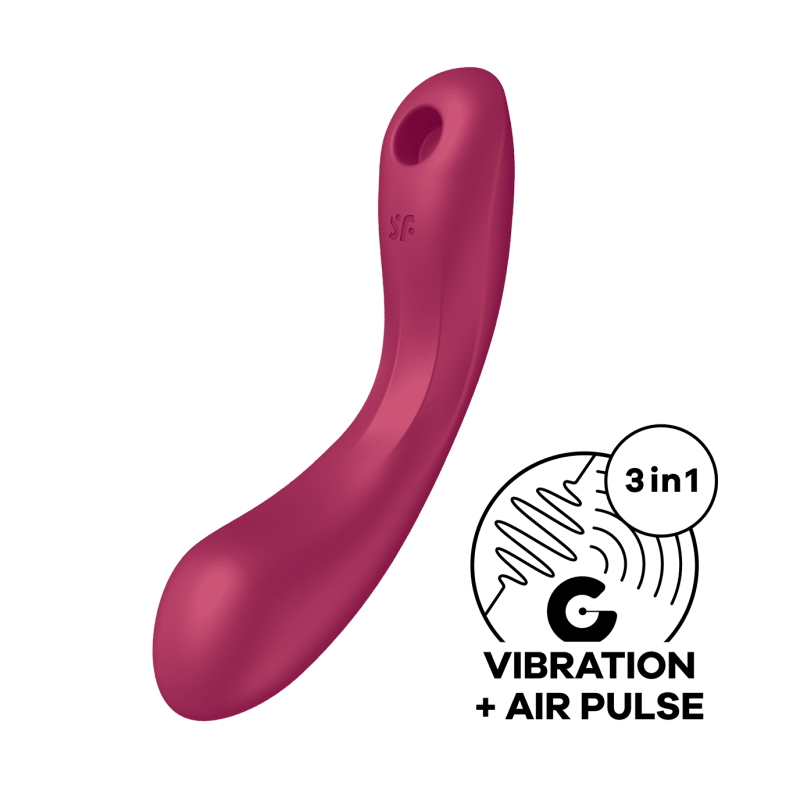 Curvy trinity 1 - 3 en 1 Rouge Satisfyer Taille unique - Satisfyer - Vibrateurs Curvy trinity 1 - 3 en 1 Rouge Satisfyer Taille unique - Satisfyer - Vibrateurs