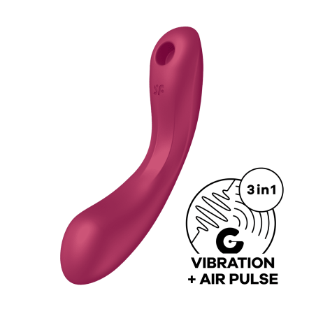 Curvy trinity 1 - 3 en 1 Rouge Satisfyer Taille unique - Satisfyer - Vibrateurs