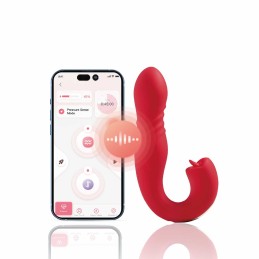 JOI THRUST 2 Bleu - Vibromasseur point G - léche-clitoris - va et vient contrélé par application