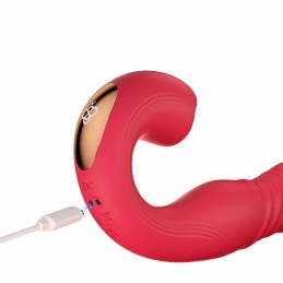 JOI THRUST 2 Bleu - Vibromasseur point G - léche-clitoris - va et vient contrélé par application