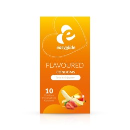 Préservatifs parfumés Easyglide - 10 piéces Taille unique - Easyglide - Préservatifs