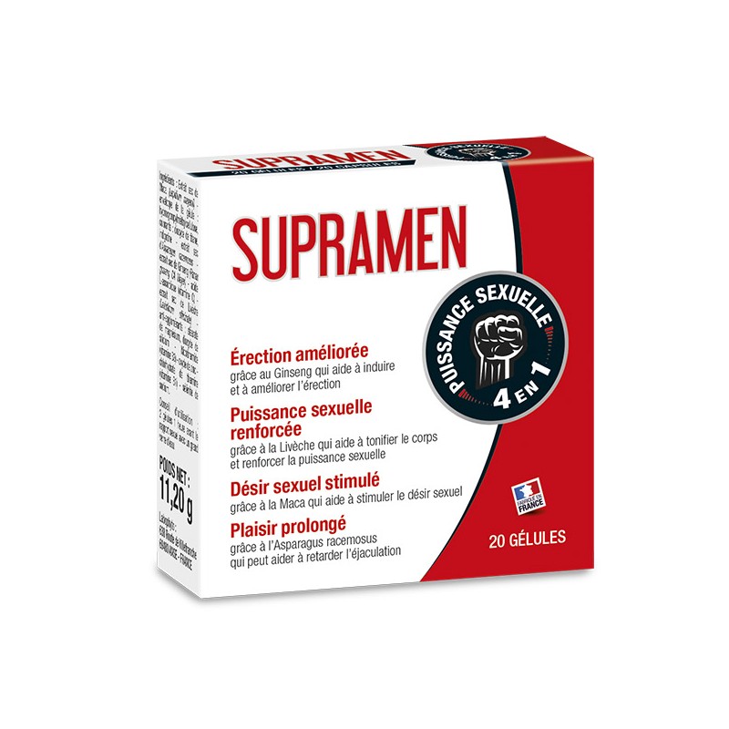 Supramen Homme - 20 gélules Taille unique - Labophyto - Stimulants Supramen Homme - 20 gélules Taille unique - Labophyto - Stimulants