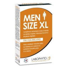 MenSize XL Homme - 60 gélules Taille unique - Labophyto - Stimulants