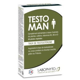 TestoMan Homme - 60 gélules Taille unique - Labophyto - Stimulants