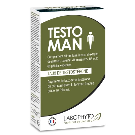 TestoMan Homme - 60 gélules Taille unique - Labophyto - Stimulants
