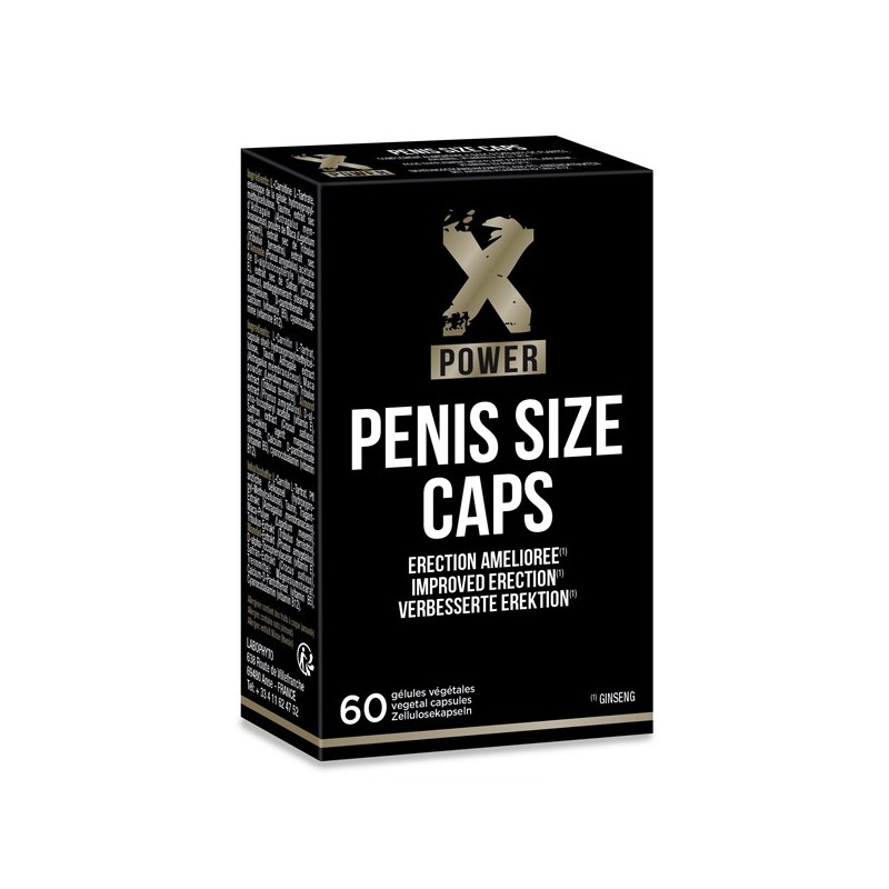 Penis size caps -  60 gélules Taille unique - Labophyto - Stimulants Penis size caps -  60 gélules Taille unique - Labophyto - Stimulants