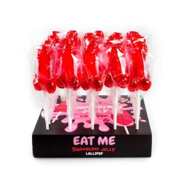 PRéSENTOIR SUCETTE PéNIS FRAISE  - Secret Play - Goodies