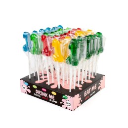 PRéSENTOIR DE SUCETTES PéNIS AVEC ALCOOL Taille unique - Secret Play - Goodies