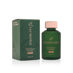 Huile de bain sensuelle avec 300 mg de CBD - 100 ml Taille unique - High On Love - Pour la salle de bain