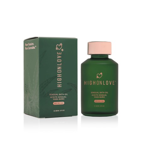 Huile de bain sensuelle avec 300 mg de CBD - 100 ml Taille unique - High On Love - Pour la salle de bain