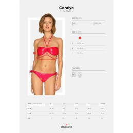 Maillot de bain 2 pcs Coralya - Rouge S Maillot de bain 2 pcs Coralya - Rouge S