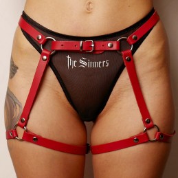 Harnais de Fesses Rouge  - The Sinners - BDSM